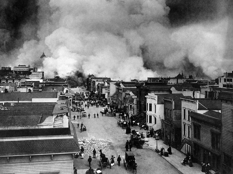 Terremoto en San Francisco en 1906. Wikimedia Commons